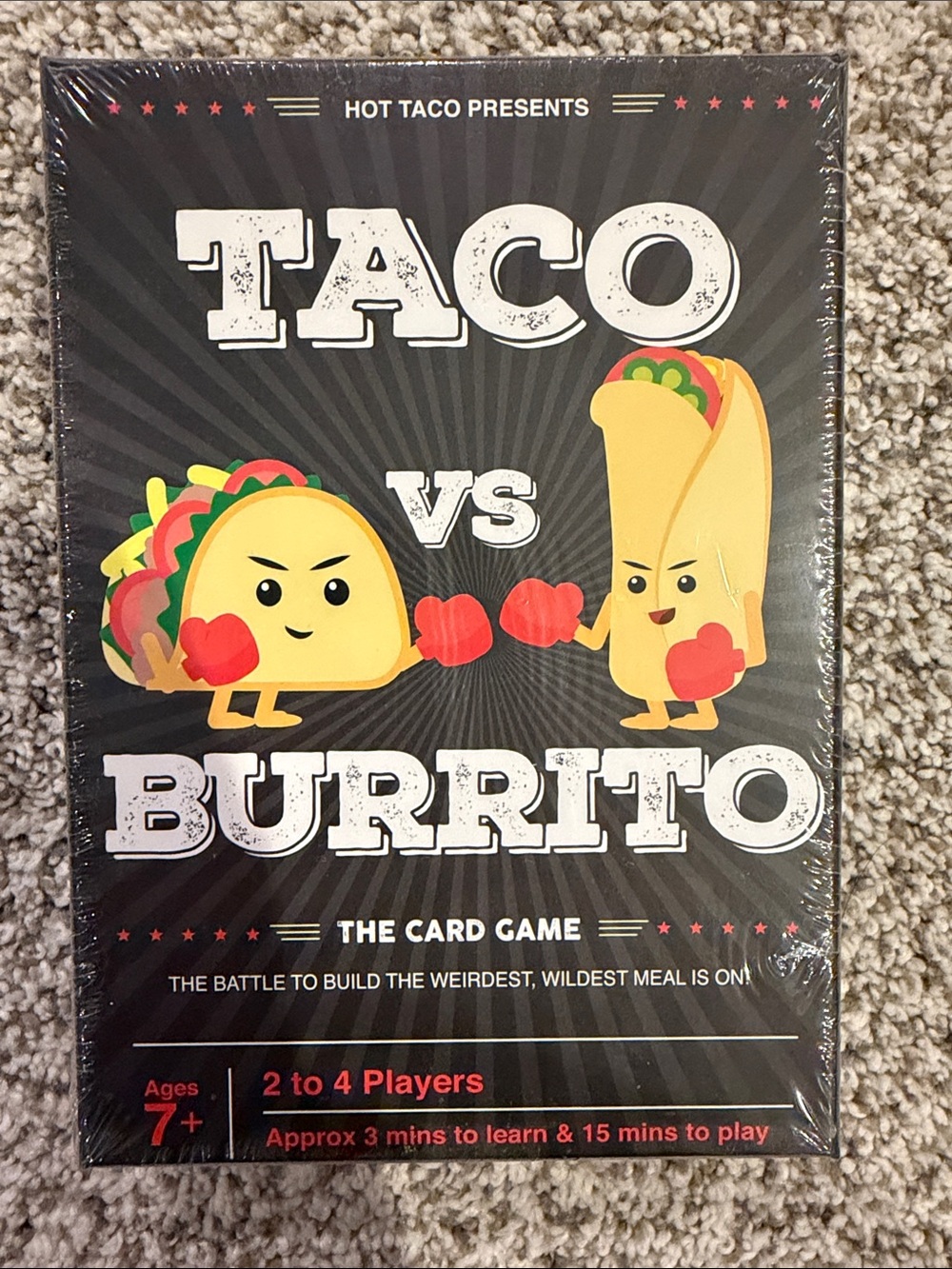 Taco vs Burrito Card Game
